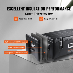 Vevor ZF-30 Cutie Termica Isoterma 30L Frontloader Negru - Img 3
