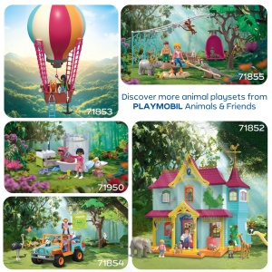 Vila cu animale PLAYMOBIL 71852 Set de joaca pentru copii de 4 ani Include 3 figurine si accesorii - Img 5