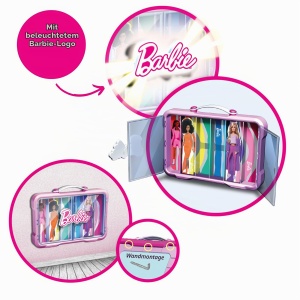 Vitrina pentru papusi Theo Klein 5808 cu logo Barbie, pentru 6 papusi, cu maner - Img 3