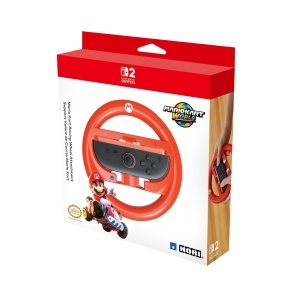 Volan pentru jocuri HORI Mario Kart, compatibil Nintendo Switch, cu manere texturate