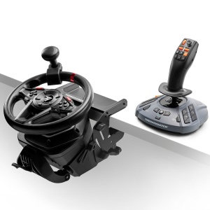 Volan pentru Simulare Thrustmaster T128 cu Pedale si FarmStick, Negru