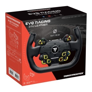 Volan Thrustmaster EVO Racing 31U Leather, 31 cm, cu 25 butoane, compatibil PS5, PS4, Xbox, PC - Img 8