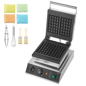 Waffle Iron VEVOR HT-2210 2000W din inox, 2 Waffe, antiaderent - Img 9