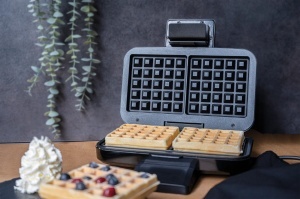 Waffle Maker Cloer 1459, 1000 W, antiaderent, inox negru - Img 10
