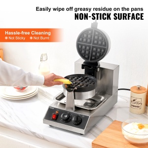Waffle Maker VEVOR UWF-2205 1300W Inox Control Temperatura Antiaderent - Img 4