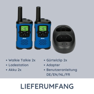 Walkie Talkie Alecto FR175 - 7 km Reichweite, 8 Canale, Culoare Albastra - Img 8