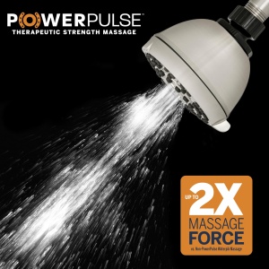 Waterpik XAS-619E Duschkopf Nickel Masaj PowerPulse 6 Moduri - Img 2