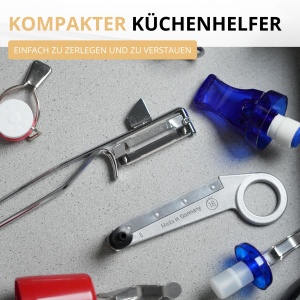 Westmark Rettichschneider Radimax 51302260 Inox si Aluminiu ArgintiuGri 24 cm - Img 7
