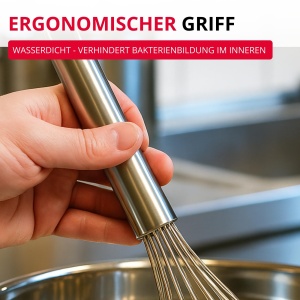 Westmark Ruhrbesen Pro Schneebesen din otel inoxidabil 48 cm argintiu - Img 5