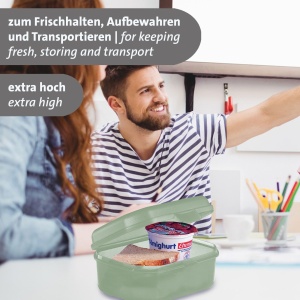 Westmark Snackbox Maxi 935 ml Set 2 Bucati Verde BPA-Free - Img 3