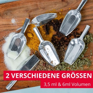 Westmark Spice Scoops Hygia - 6 mini linguri practice pentru dozarea curata a ingredientelor uscate cum ar fi ceai si condimente sau hrana pentru anim - Img 6