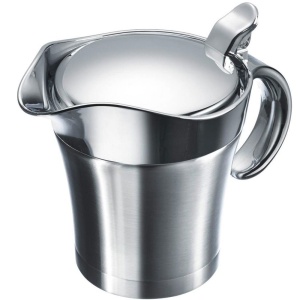 Westmark Thermo Gravy Boat cu capac articulat, Volum de umplere: 0.5l, Otel inoxidabil/Plastic, Argintiu, 62242260