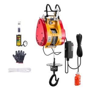 Winch electric portabil VEVOR LES-500, 500 kg, 1800 W, telecomanda - Img 9