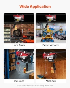 Winch electric VEVOR PA600, 600 kg, 100 m telecomanda, 12 m inaltime ridicare - Img 9