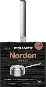 Wok din otel inoxidabil Fiskars Norden, 1,8 l, 28 cm, pentru toate tipurile de plite - Img 6