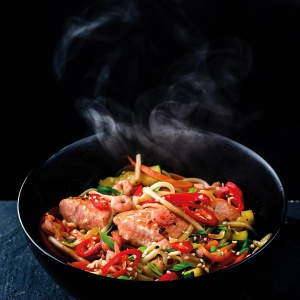 Wok LACOR 66128, 28 cm, cu antiaderenta, PFOA-free, ergonomic - Img 6