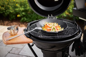 Wok ROSLE VARIO, 36 cm, Gusseisen emailat, pentru gatit la foc mare - Img 5
