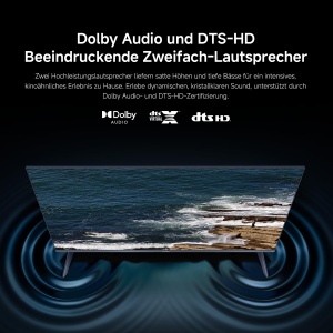 Xiaomi F Pro 32 inchi 81 cm QLED Smart TV Fire TV Tuner triplu DVB-CSS2TT2 Dolby Audio DTS VirtualX DTS-HD Control vocal cu Alexa compatibil cu Apple  - Img 5