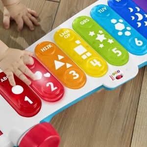 Xilofon interactiv Fisher-Price HJK40, 8 taste, multicolor, pentru bebelusi - Img 3