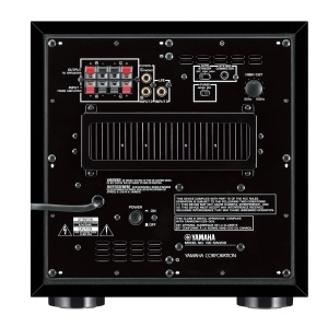 Yamaha NS-SW200 Subwoofer frontal cu port de flare rasucit patentat Bass Reflex Tube Lac de pian negru - Img 2