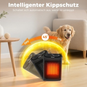 YASHE Electroheizkorper 1500W PTC Ceramic Thermostat Protectie Supraincalzire - Img 6