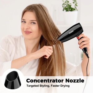 YASHE Mini Uscator de Par Pliabil 1200W Compact cu 2 Trepte de Viteza Ideal pentru Calatorii - Img 5