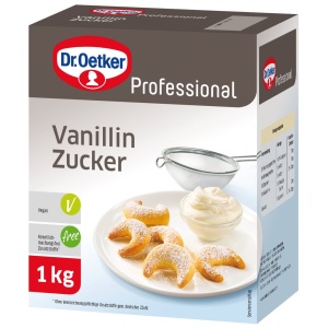 Zahar vanilat Dr. Oetker, 1 kg, aroma intensa pentru prajituri si deserturi