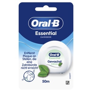 Zahnseide Oral-B Essential, 50m, Gewachst, Minzgeschmack