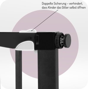 Zaruri de siguranta MoMi PAXI Plus, extensibile 75-103 cm, montaj fara gauri - Img 6
