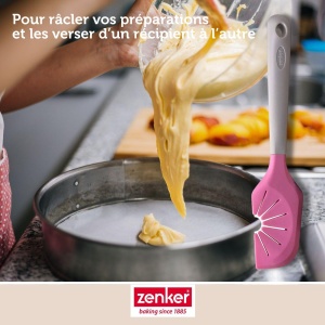 Zenker 44916 Spatula 2-in-1 Roz 27 cm Silicon Nylon Curatare Schneebesen - Img 5