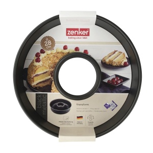 Zenker Frankfurter Wreath O 28 cm NEGRU METALIC, tava rotunda pentru prajituri si placinte delicioase (culoare: negru), cantitate: 1 bucata - Img 5