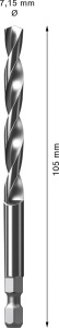 Zentrierbohrer Bosch EXPERT Power Change Plus, HSS-G, 7,15 mm, 105 mm - Img 3