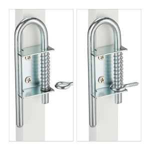 Zid de protectie pentru caini Relaxdays, extensibil 17-130 cm, inaltime 87,5-100 cm, bambus alb - Img 7