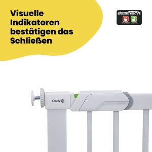 Zid de siguranta Safety 1st Flat Step, extensibil 73-101 cm, alb, fara montaj cu gauri - Img 6