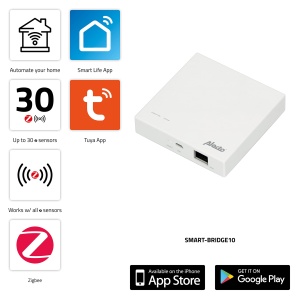 Zigbee Gateway Alecto SMART-BRIDGE10 - Conectare 30 Dispozitive - Alb - Img 2