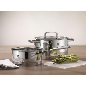ZWILLING Passion Set oale de gatit, 5 bucati, cu capac, potrivite pentru inductie, neacoperite, otel inoxidabil, foarte lustruit, argintiu - Img 3