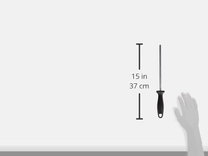 ZWILLING Wetzstahl 23cm Negru Maner Ergonomic pentru Ascutirea Cutitelor - Img 3