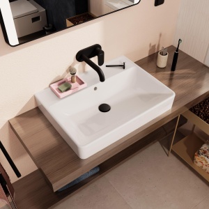 Ablaufgarnitur hansgrohe Push-Open pentru chiuveta si bideu, mattschwarz, large - Img 4