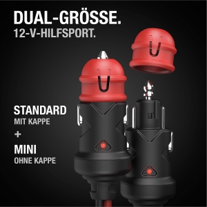 Accesoriu 12V NOCO GC003 pentru Incarcatoare Genius, Stecker Dual-Size, LED, Waterproof - Img 2