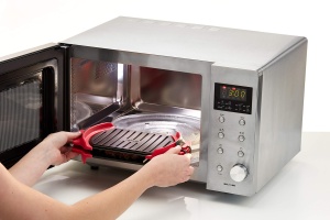 Accesoriu grill pentru cuptorul cu microunde, Rosu/Negru - Img 8