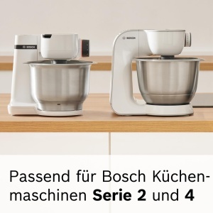 Accesoriu pentru paste Bosch MUZ5NV1, otel inoxidabil, 8 grosimi, compatibil cu masini de bucatarie Serie 2 si 4 - Img 7