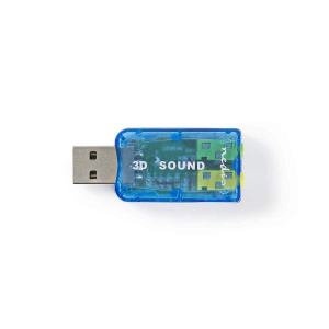 Adapter audio Nedis USCR10051BU 5.1 USB 2.0, Microfon 3.5 mm, Culoare Negru - Img 4