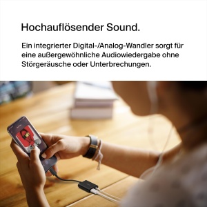 Adaptor audio si de incarcare Belkin RockStar, 3,5 mm USB-C, 60 W, negru - Img 4