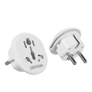 Adaptor de calatorie GRIFEMA GD605, 2 buc, 4000W, universal