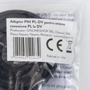 Adaptor PNI PL-DV pentru montaj antene, material ABS, culoare neagra - Img 6