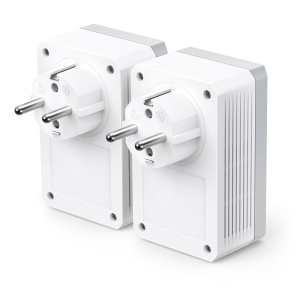 Adaptor Powerline TP-Link TL-PA4010P KIT, 600 Mbits, cu priza integrata, 100 Mbits Ethernet - Img 2