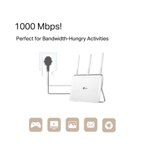 Adaptor Powerline TP-Link TL-PA7017P AV1000 cu priza integrata, 1 port Gigabit - Img 3