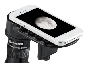 Adaptor smartphone Bresser Deluxe pentru telescoape si microscoape, 31,7 mm - Img 1