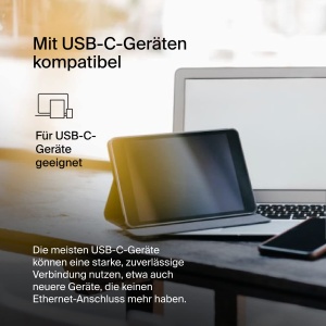 Adaptor USB-C la Ethernet Belkin, 2,5 Gbs, compatibil cu MacBook ProAir si alte dispozitive - Img 6