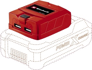 Adaptor USB Einhell TC-CP 18 Li USB-Solo Power X-Change 2 porturi USB incarcare rapida 21A